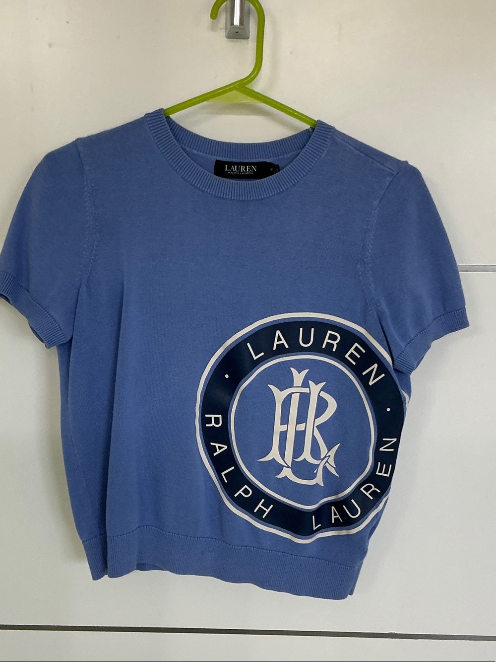Lauren Ralph Lauren Girls' Periwinkle Blue Logo Short Sleeve Tee